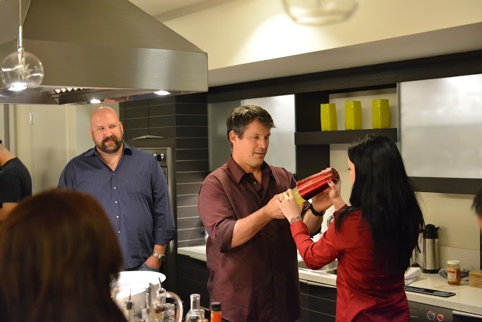 Steven Calabro teaching cocktail technique